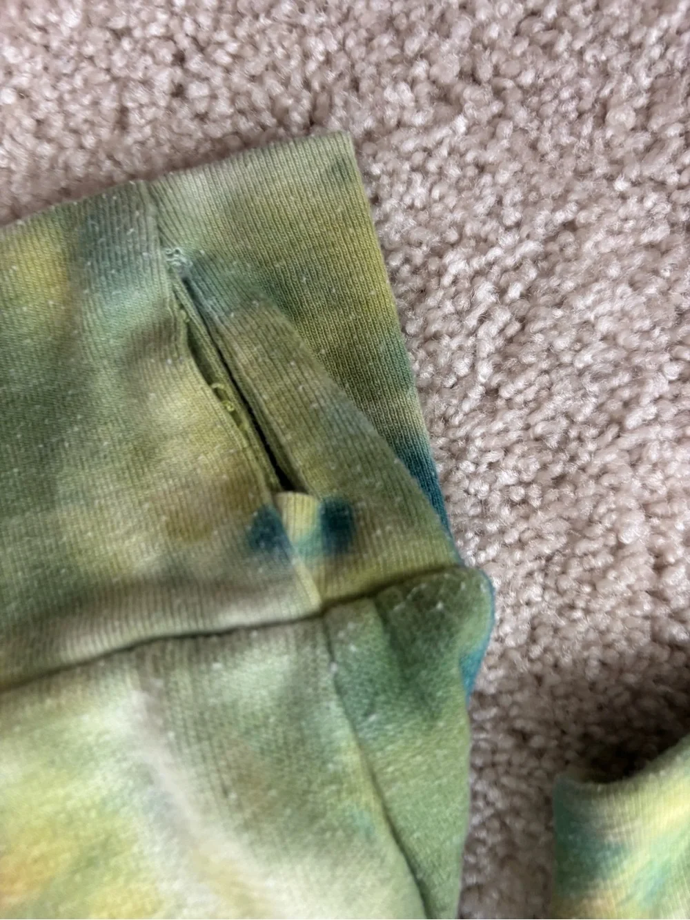 Aviator Nation Tie-Dye Hoodie in Pastel Green, Blue, Yellow - Picture 3 of 3